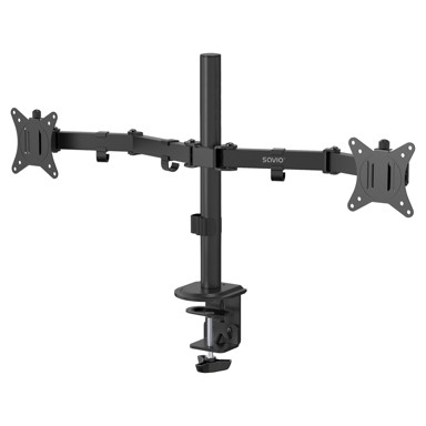 SAVIO Dvostruki stolni nosač za monitore UM-03, 17–32", nosivost 2 × 2–9 kg